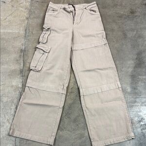 Zara Beige Utility Pants